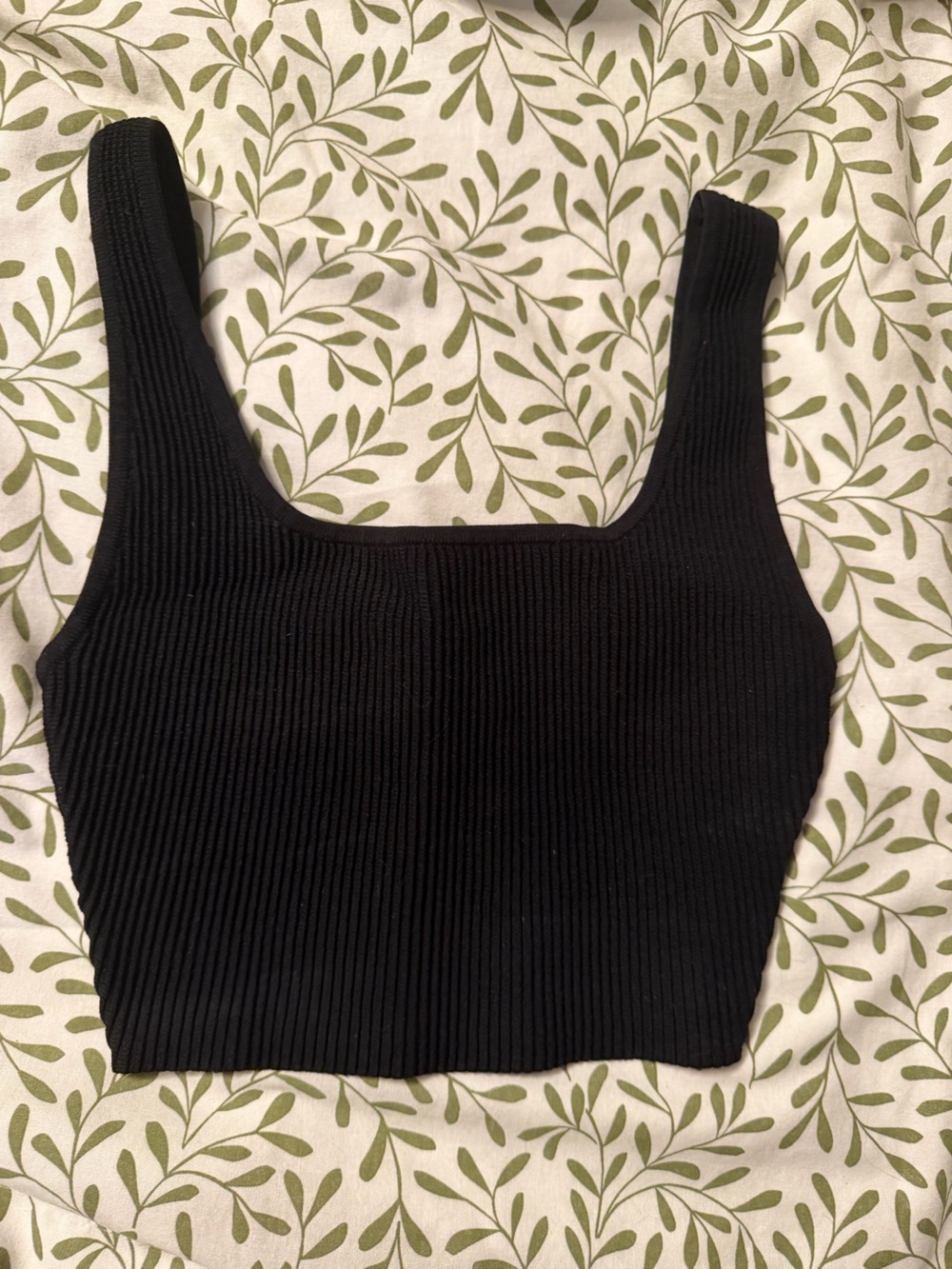 Babaton Sculpt Knit Square Neck Tank - Black